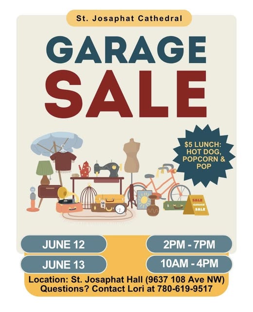 St. Josaphat Cathedral Garage Sale - Edmonton, AB