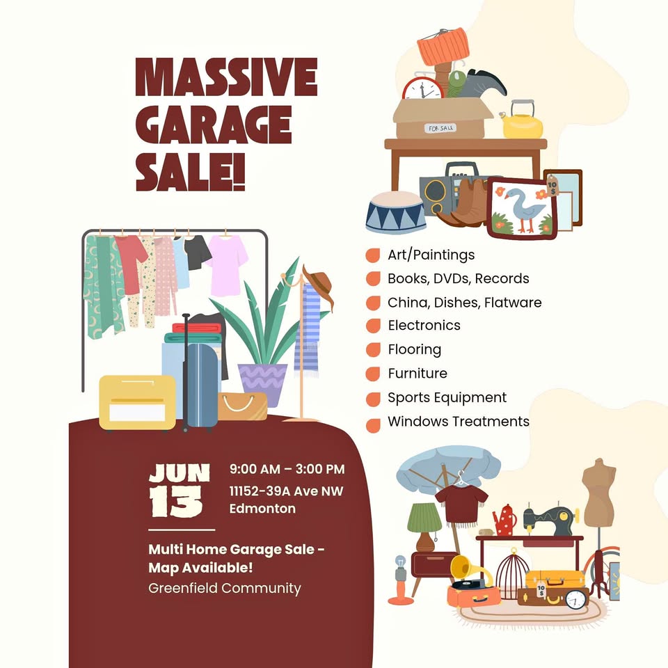 Massive Garage Sale - Greenfield Community - Edmonton, AB