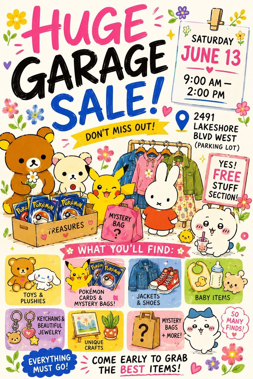 Huge Garage Sale with Pokémon Cards, Toys & Free Stuff - Toronto, ON