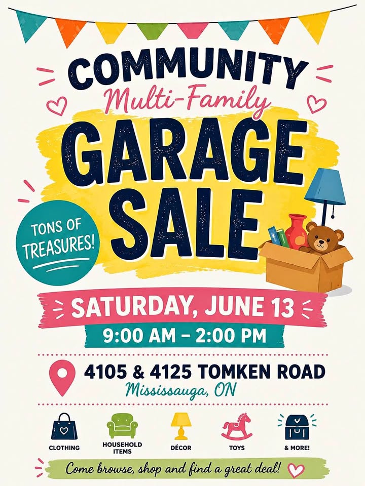 Multi-Family Community Garage Sale - Mississauga, ON