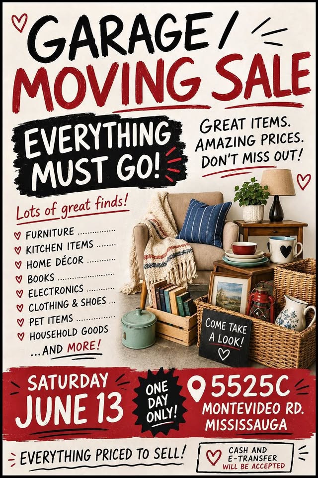 Garage Moving Sale - Everything Must Go - Mississauga, ON