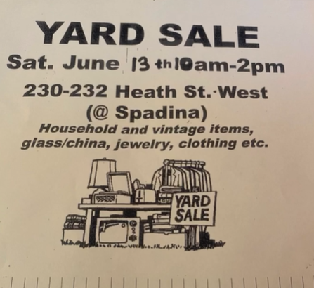 Yard Sale - Toronto, ON