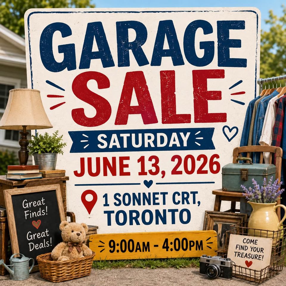 Garage Sale at 1 Sonnet Court - Toronto, ON
