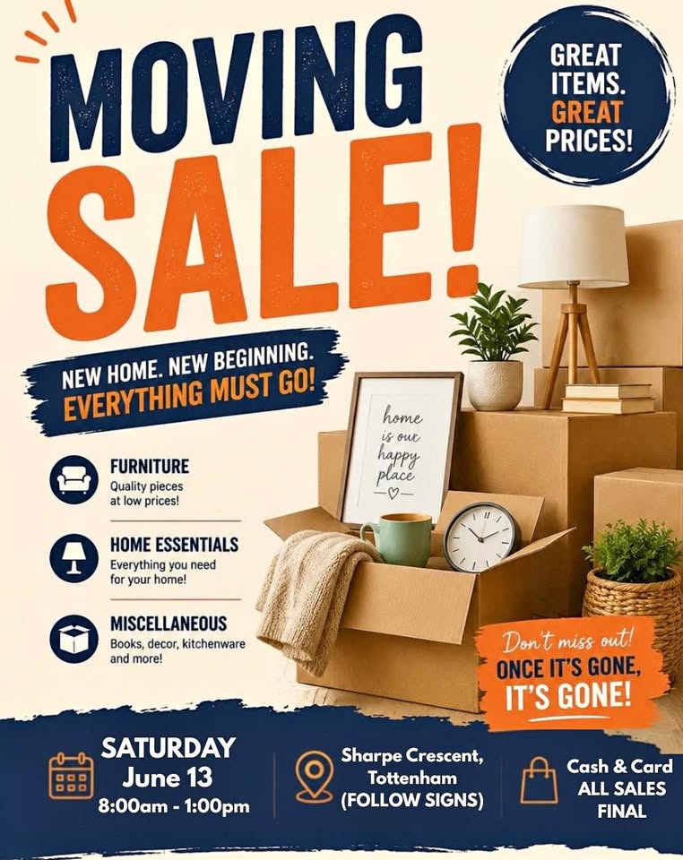 Moving Sale