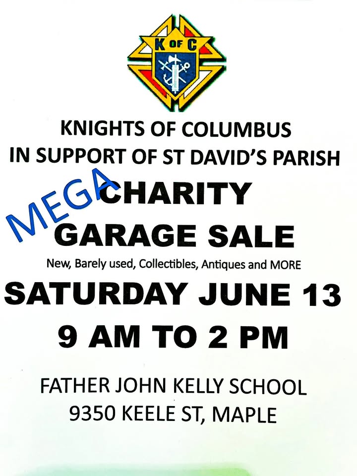 Knights of Columbus Mega Charity Garage Sale