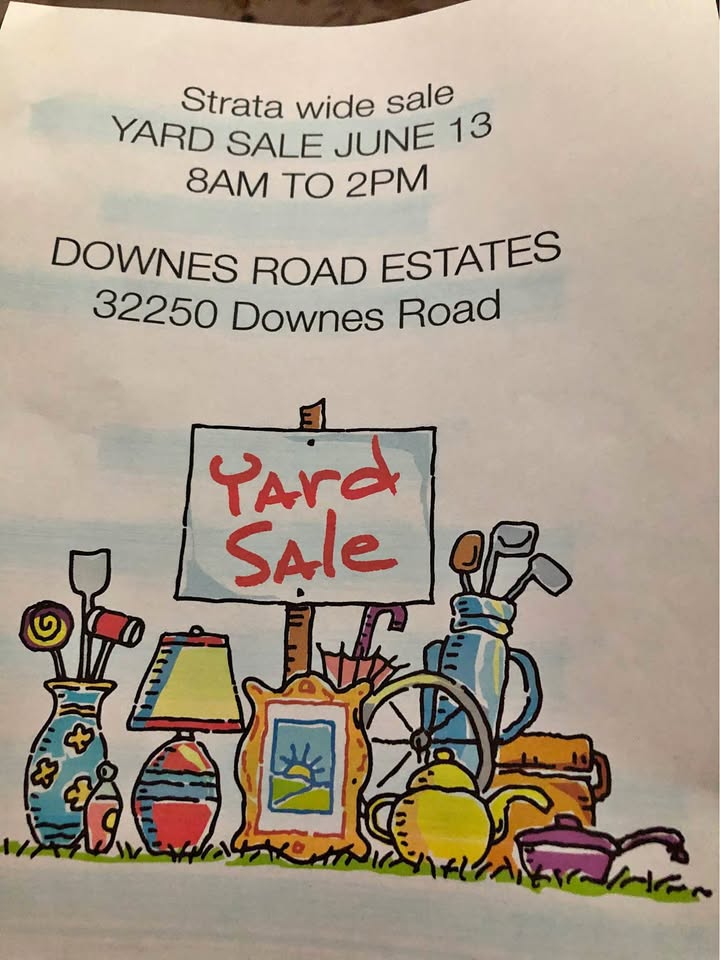 Strata wide sale YARD SALE