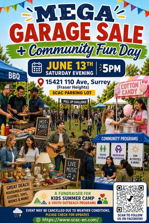 MEGA GARAGE SALE + Community Fun Day - Surrey, BC