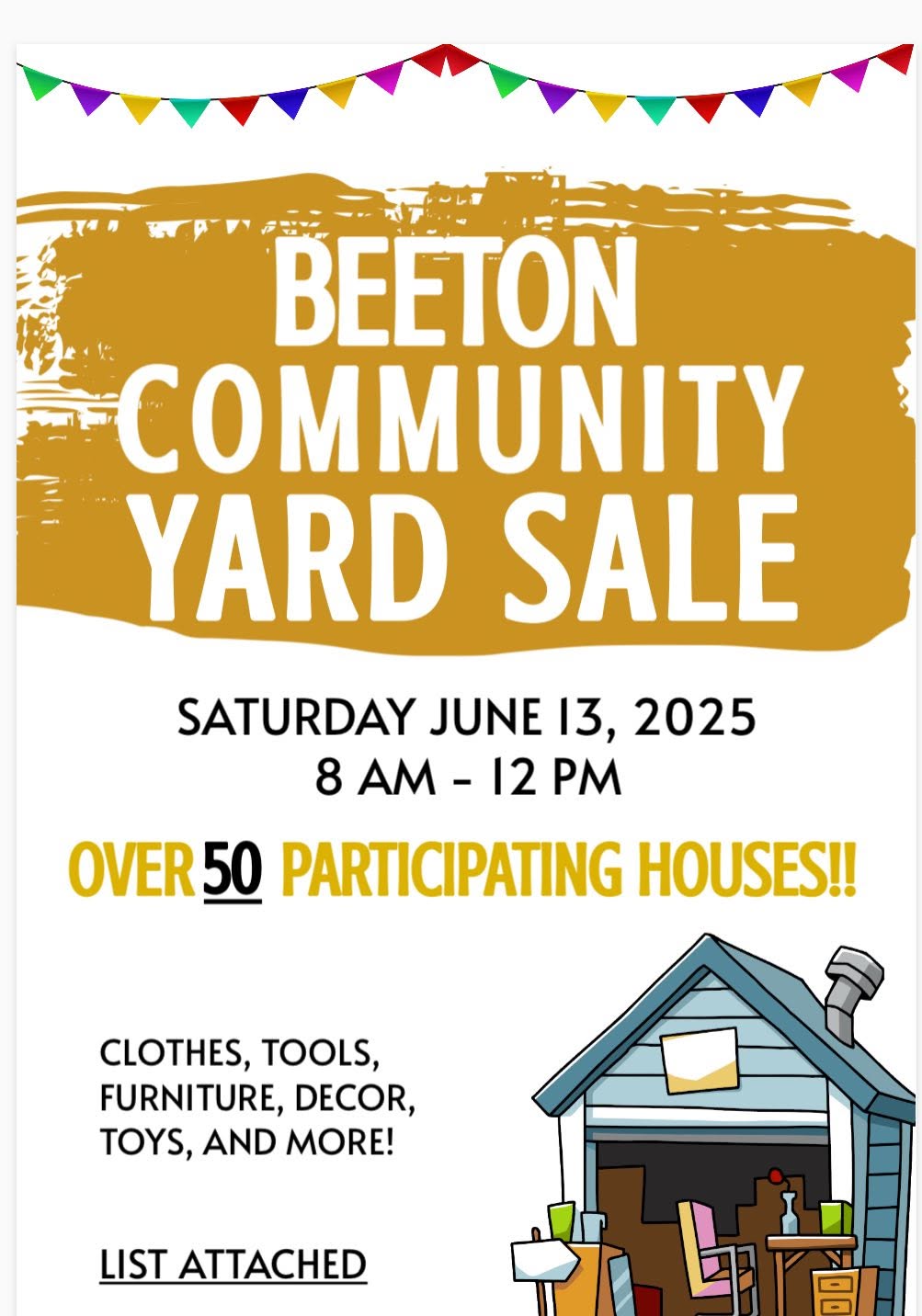Beeton Community Yard Sale - Beeton, ON
