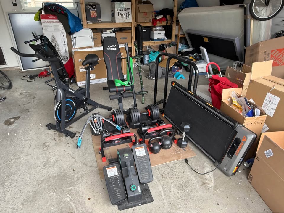 HUGE GARAGE SALE - Sports Equipment, Bikes, Gym Equipment & More